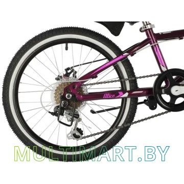 Детский велосипед Novatrack Aliсe 6.D 20SH6D.ALICE.PR21 (фиолетовый, 2021) картинка 5